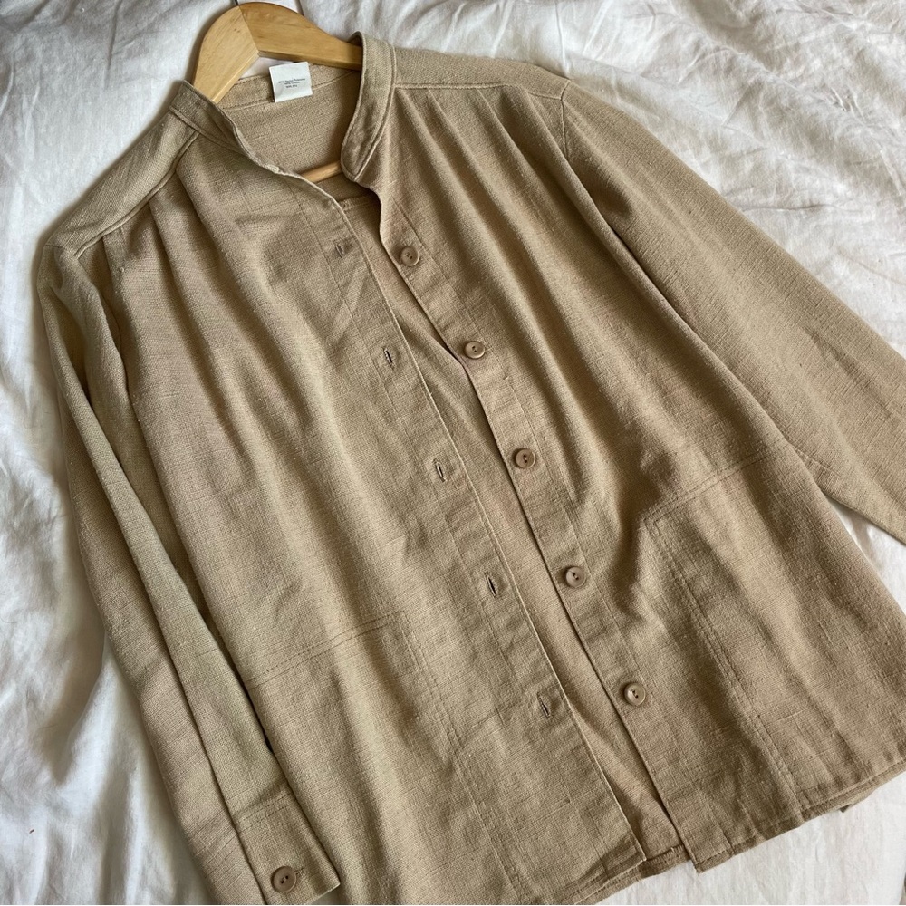 Tan Button Up - Picture 7 of 10